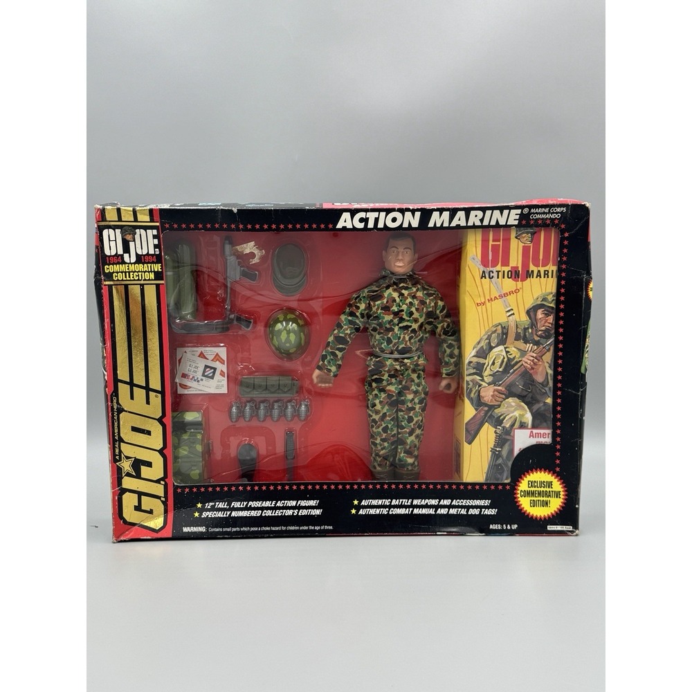 Vintage Hasbro G.I. Joe Commemorative Collection Action Marine Figure 1994